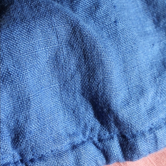 VTG 90s NWT Chico's Mediterranean Blue 100% Linen 'Railroad' Jacket Size 3 - Picture 13 of 13